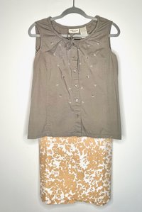 Green&Flowers Cotton Top  ℓαяgє 