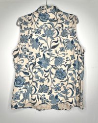 Linen&Botanical Sleeveless Jacket  χℓαяgє 