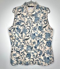 Linen&Botanical Sleeveless Jacket  χℓαяgє 