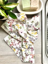 Spring Wildflowers Chef Towel || Nature Inspired Kitchen Towel