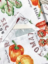 Garden Vegetables Chef Towel || Nature Inspired Kitchen Towel