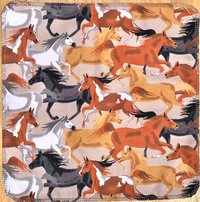 Wild Horses Paperless Towels || Unpaper Towels ||Eco Kitchen Botanical Gift  12x12 Sheets