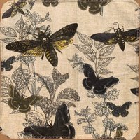 Winter Moths Paperless Towels || Unpaper Towels || Eco Sustainable Kitchen 12x12 Sheets