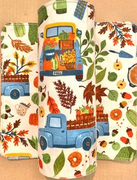 Farm Trucks Paperless Towels || Unpaper Towels || Eco Sustainable Kitchen 12x12 Sheets