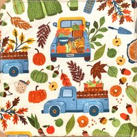 Farm Trucks Paperless Towels || Unpaper Towels || Eco Sustainable Kitchen 12x12 Sheets