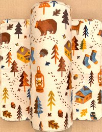 Cabin in the Woods Paperless Towels || Unpaper Towels || Eco Sustainable Zero Waste Kitchen 12x12 Sheets