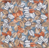 Leaves on grey Paperless Towels || Unpaper Towels || Eco Sustainable Zero Waste Kitchen 12x12 Sheets