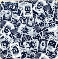 Spooky Tarot Paperless Towels || Unpaper Towels || Eco Sustainable Kitchen 12x12 Sheets