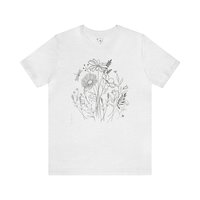 Wildflowers Tee Shirt || Flower Lover T-Shirt || Botanical Tee Shirt || Gender Neutral Gift