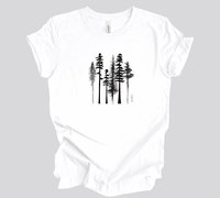 Tree Tee Shirt || Tree Lover T-shirt || Forest Tee || Gender Neutral Gift Eco T-Shirt