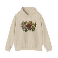 Floral Botanical Hoodie Sweatshirt || Flower Hoodie || Eco Nature Gender Neutral Gift