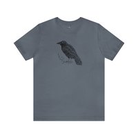 Raven Tee Shirt || Raven T-Shirt || Raven Crow Tree Eco T-shirt || Wildlife Tee Gender Neutral Gift