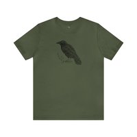 Raven Tee Shirt || Raven T-Shirt || Raven Crow Tree Eco T-shirt || Wildlife Tee Gender Neutral Gift