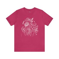 Wildflower Tee Shirt || Flower Lover Tee || Floral T-Shirt || Gender Neutral Gift