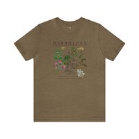 HERBOLOGY Tee Shirt || Herb Tee shirt || Botany T-Shirt || Herbal Gender Neutral Gift Eco T-Shirt