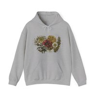 Floral Botanical Hoodie Sweatshirt || Flower Hoodie || Eco Nature Gender Neutral Gift