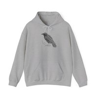 Raven Hoodie || Raven Crow Hooded Sweatshirt || Eco Hoodie || Wildlife Hoodie Gender Neutral Gift