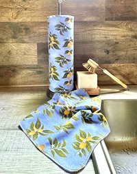 Woodland Leaves Paperless Towels || Reusable Paper Towels || Eco Kitchen Gift 12x12 Sheets || Cloth Napkins