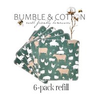Chickens Pigs & Cows Paperless Towels 