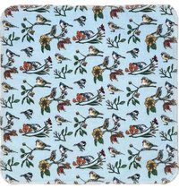 Spring Birds on blue Paperless Towels 