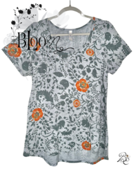 Grey&Botanical Tee  ℓαяgє 