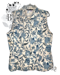 Linen&Botanical Sleeveless Jacket  χℓαяgє 