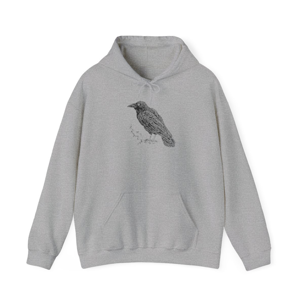 Raven Crow Hooded Sweatshirt 