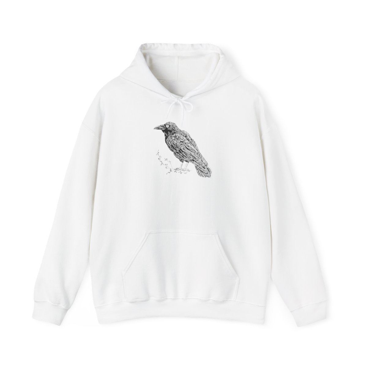 Raven Crow Hooded Sweatshirt 