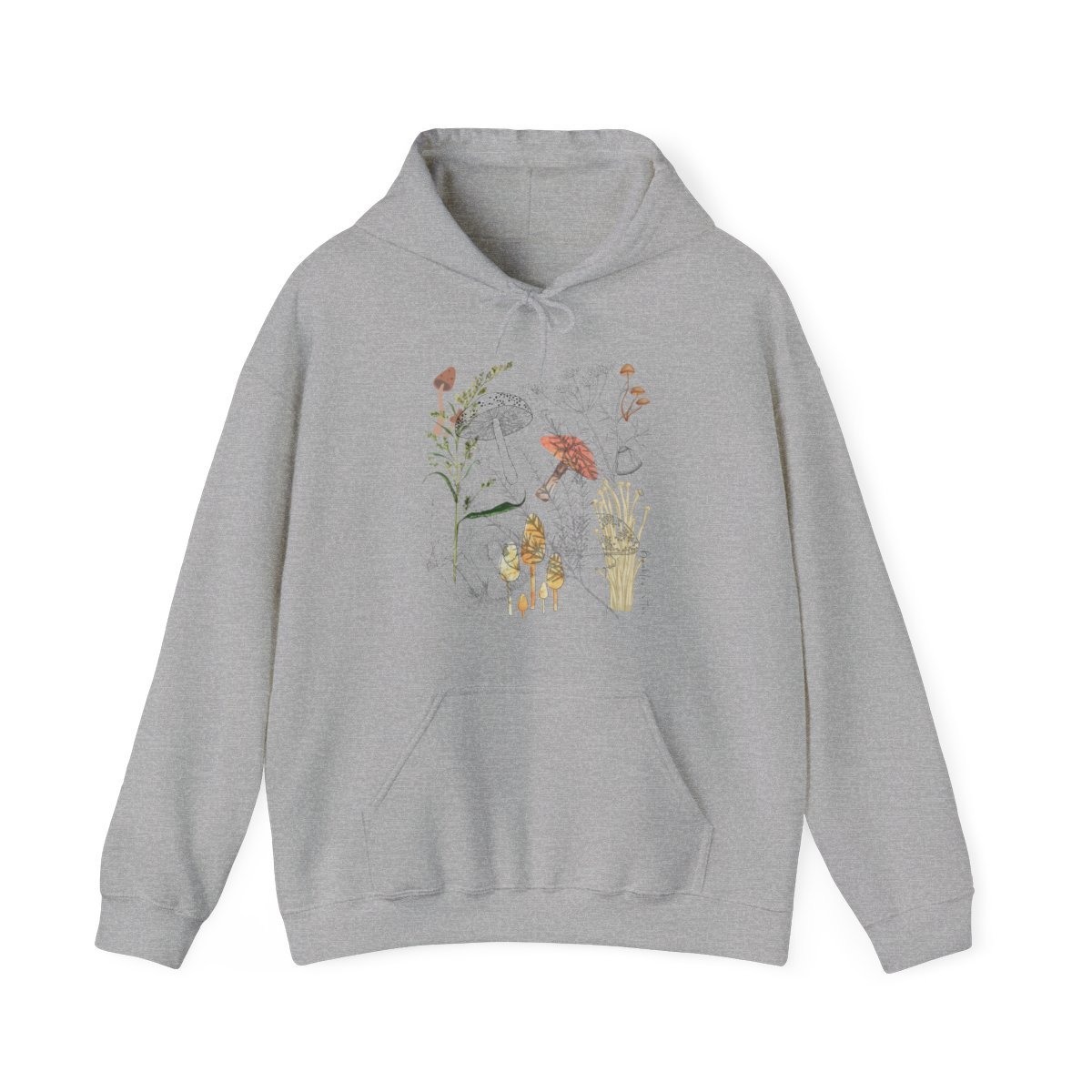 Mushroom Collage Hoodie Sweatshirt