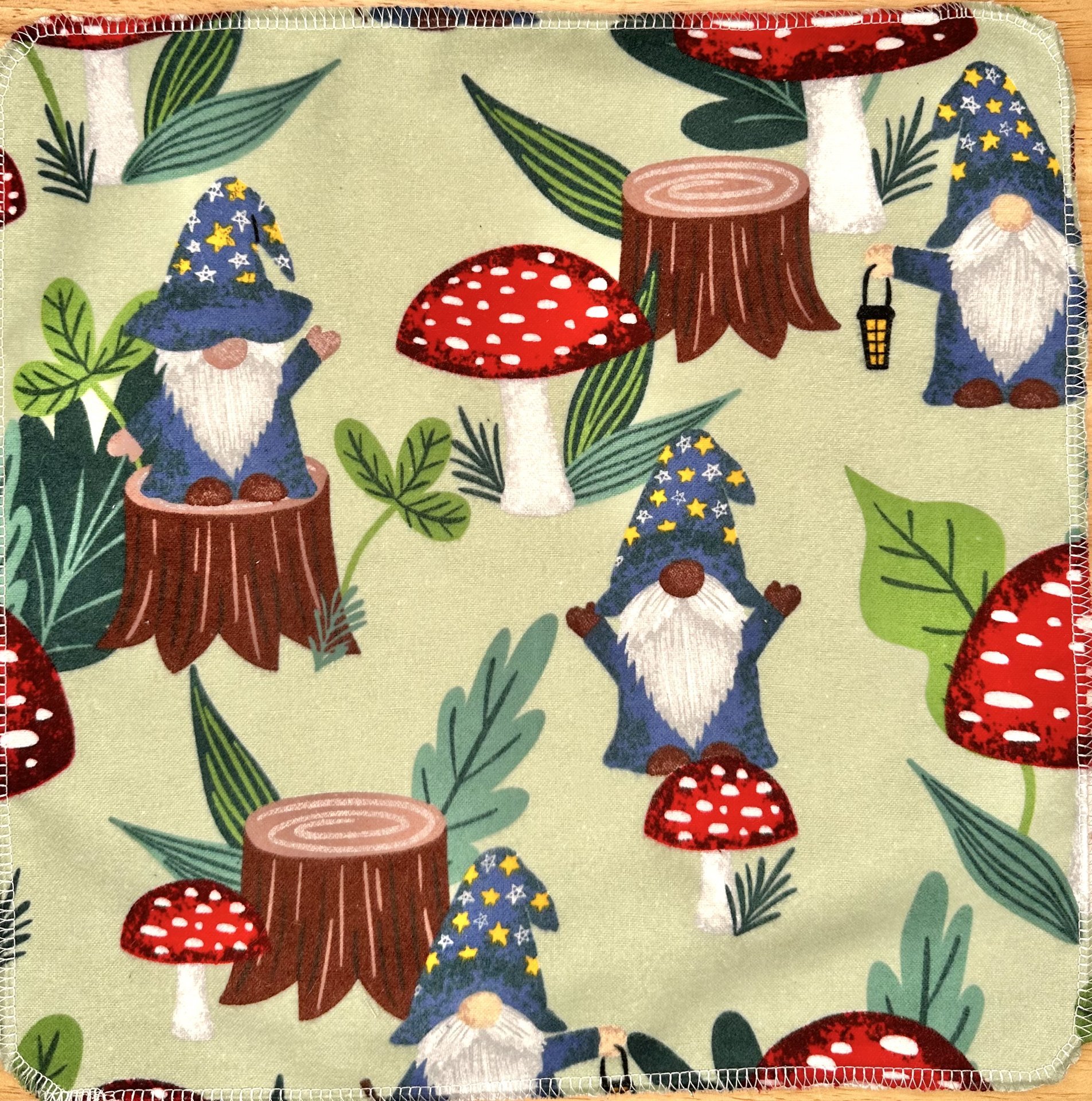 Gnomes & Mushrooms Paperless Towels || Unpaper Towels