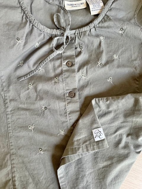 Green&Flowers Cotton Top  ℓαяgє 