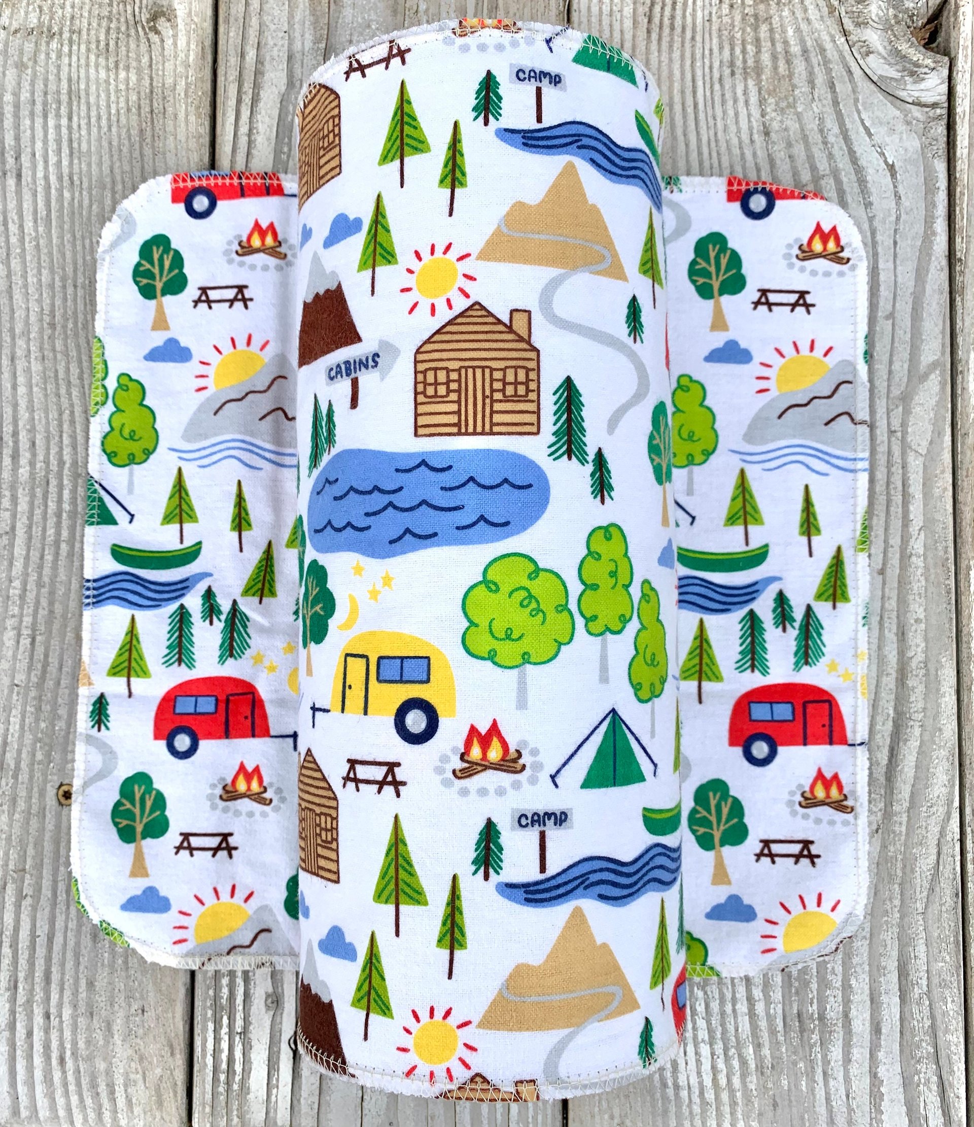 Summertime Paperless Towels || Unpaper Towels || Eco Sustainable 12x12 Sheets