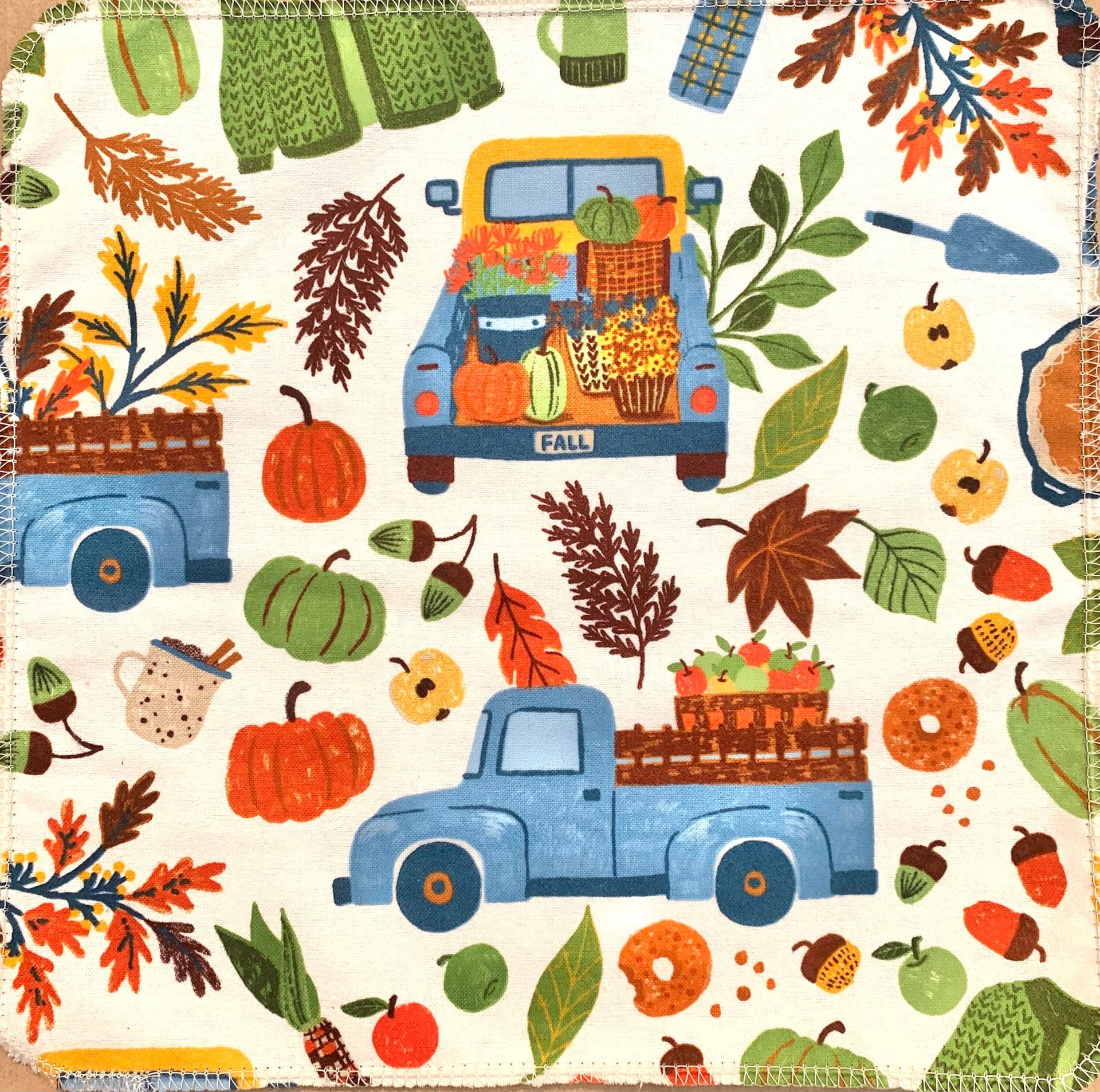 Farm Trucks Paperless Towels || Unpaper Towels || Eco Sustainable Kitchen 12x12 Sheets