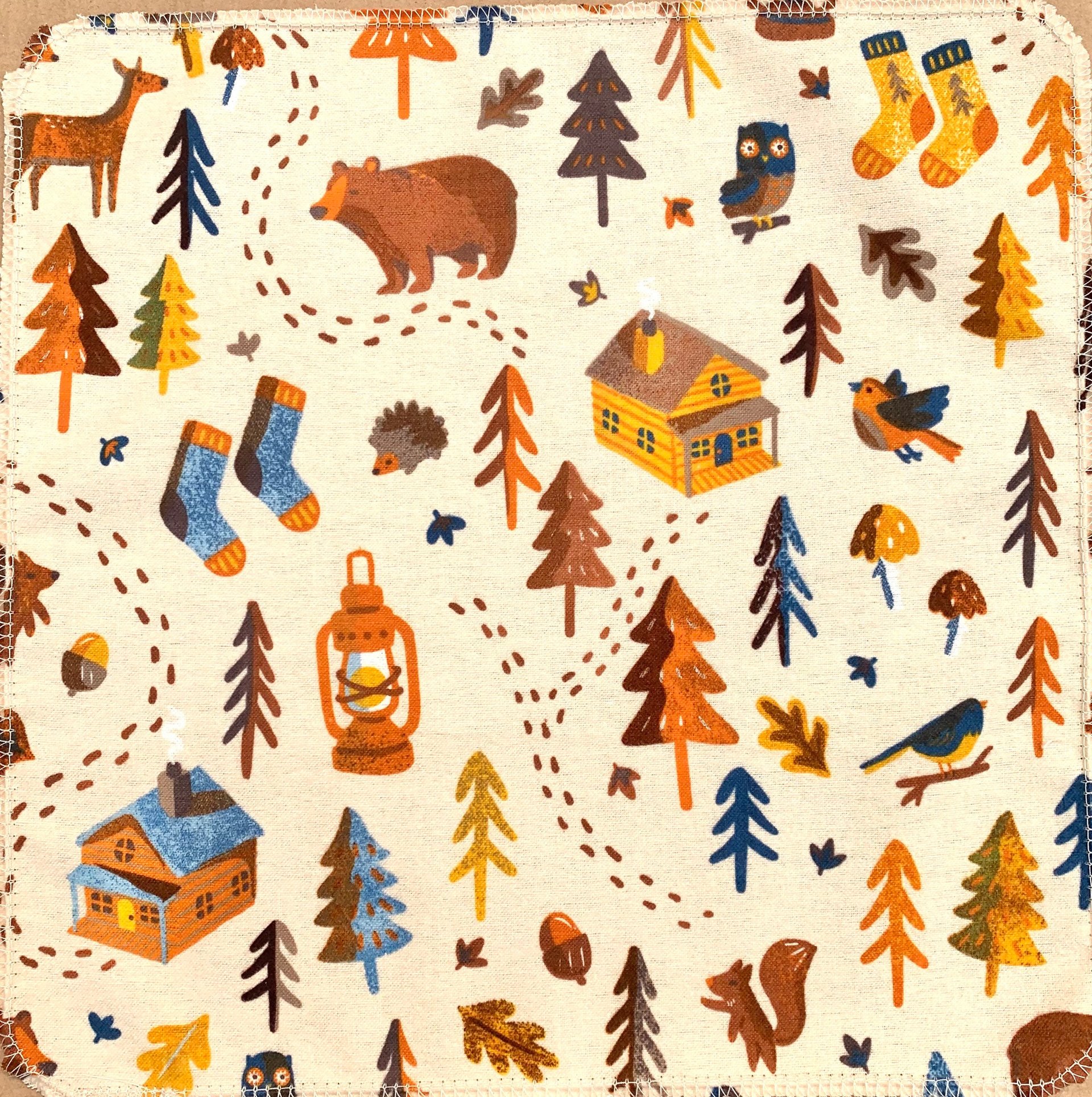 Cabin in the Woods Paperless Towels || Unpaper Towels || Eco Sustainable Zero Waste Kitchen 12x12 Sheets