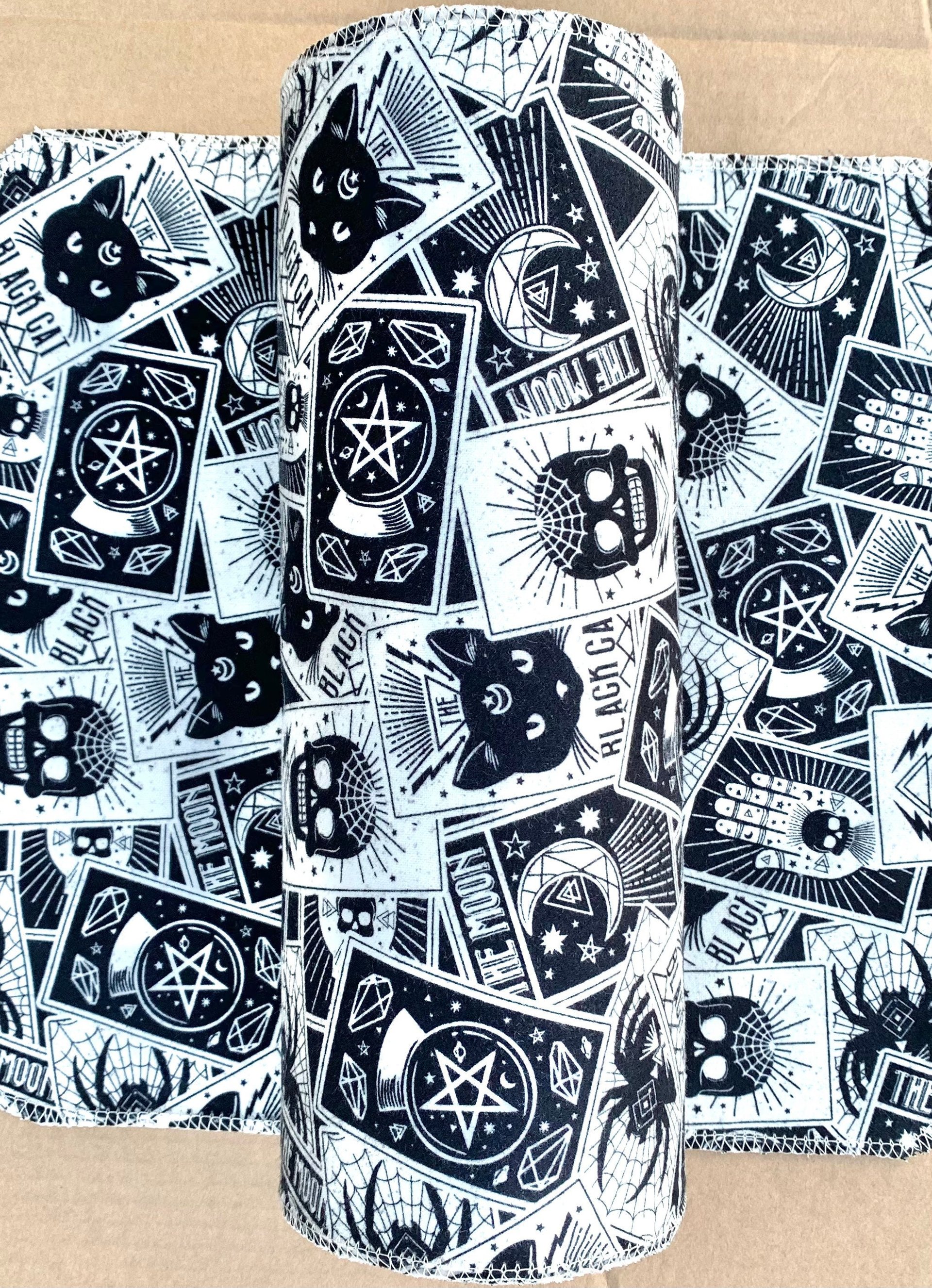 Spooky Tarot Paperless Towels || Unpaper Towels || Eco Sustainable Kitchen 12x12 Sheets