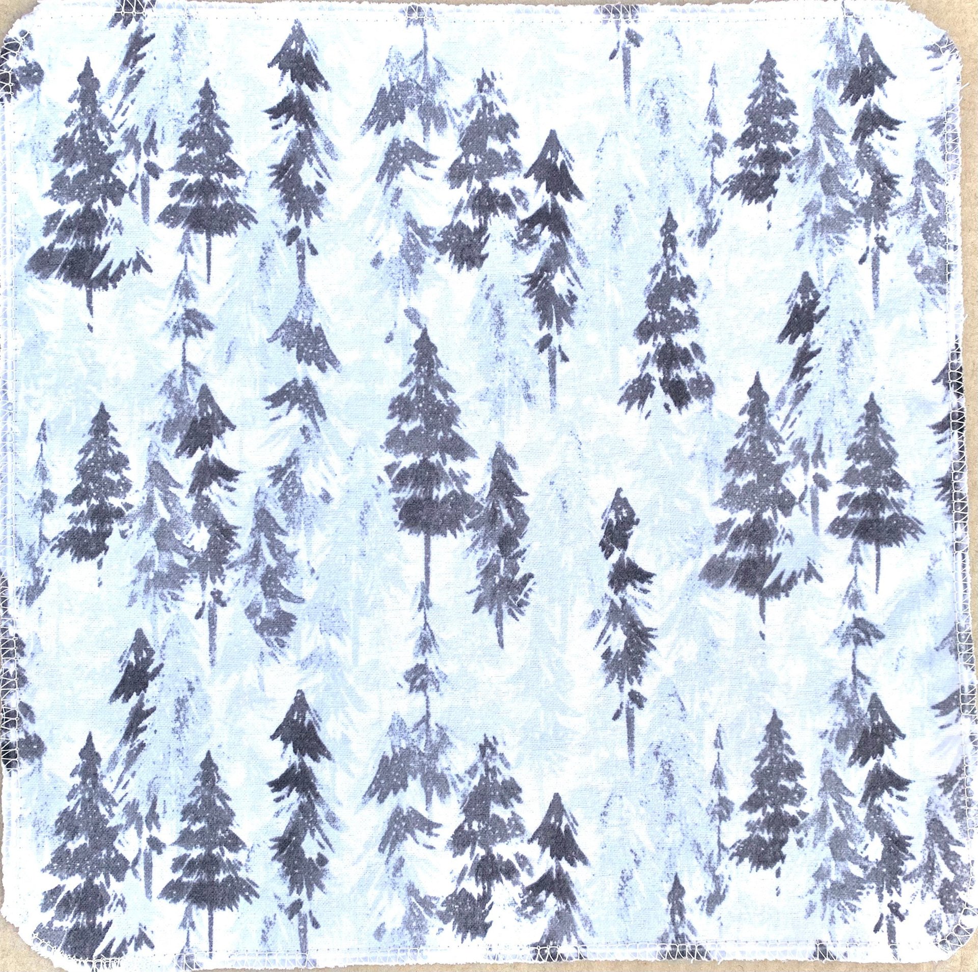 Snow Forest Trio Paperless Towels || Unpaper Towels || Zero Waste Kitchen Gifts 12x12 Sheets