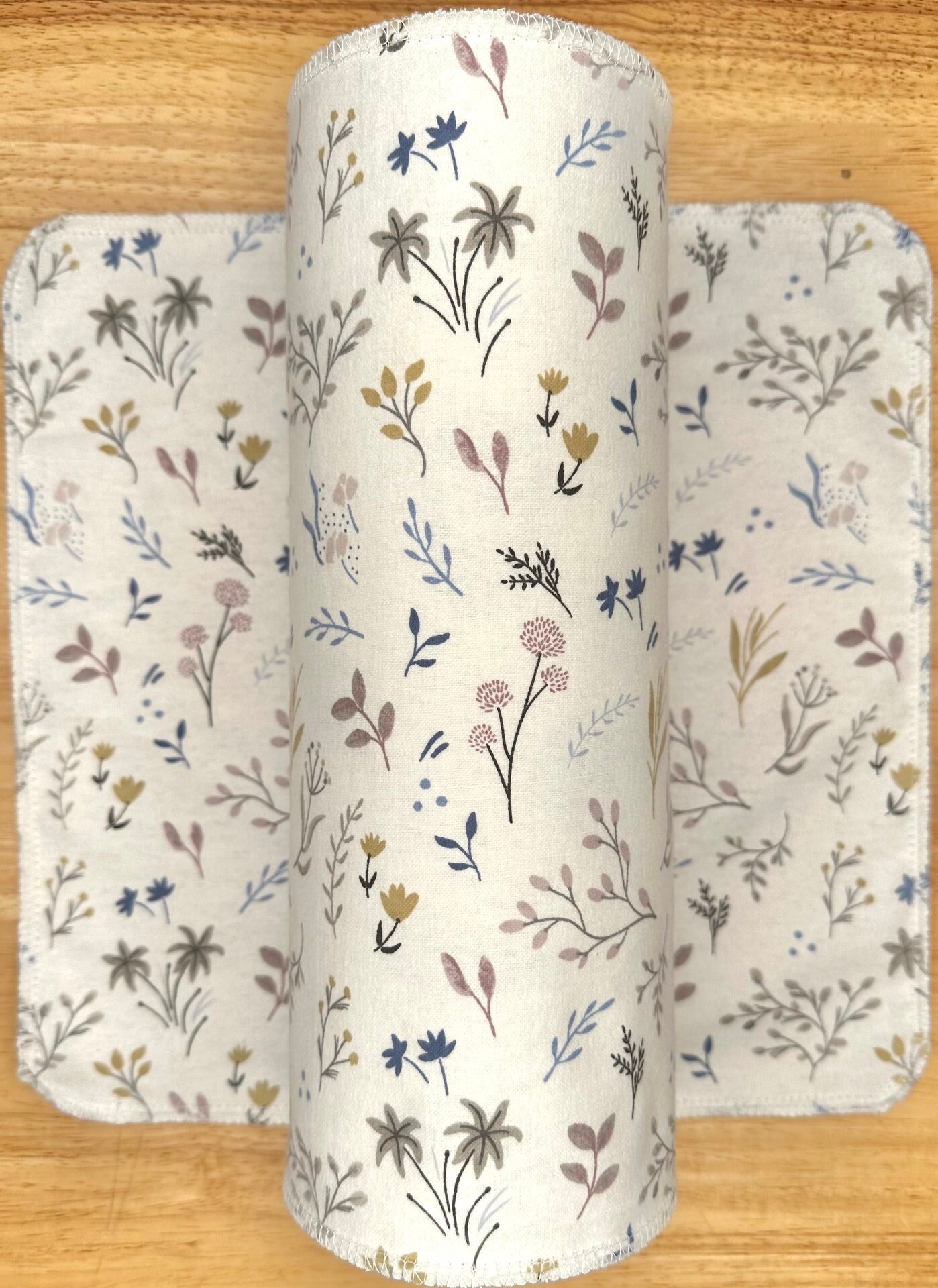 Paperless Towels Sprigs & Leaves 12x12 Sheets || Unpaper Towels || Eco Kitchen Botanical Gift  || Sustainable Kitchen