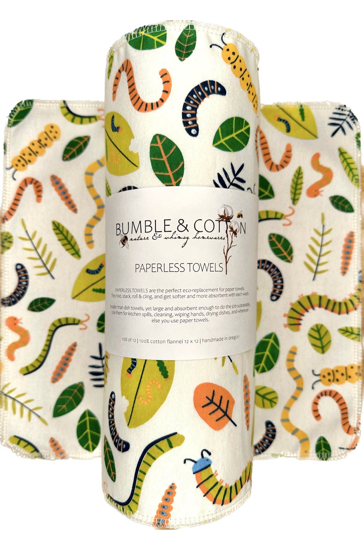 Summer Camping Mix Paperless Towels || Unpaper Towels || Eco-Friendly Summer Camping Gift || 12x12 Sheets
