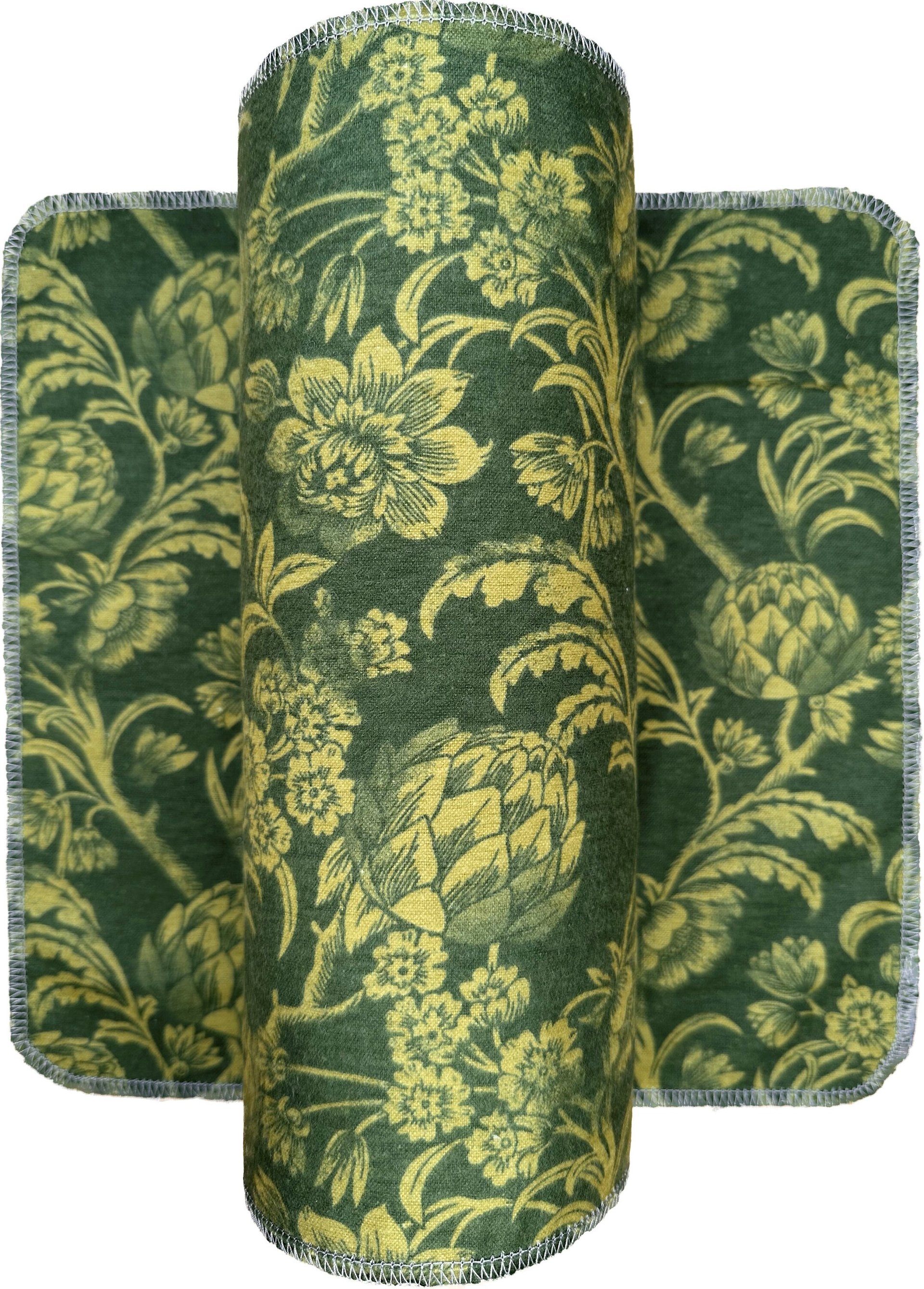 Artichokes & Botanical Paperless Towels || Unpaper Towels || Eco Kitchen Gifts 12x12 Sheets