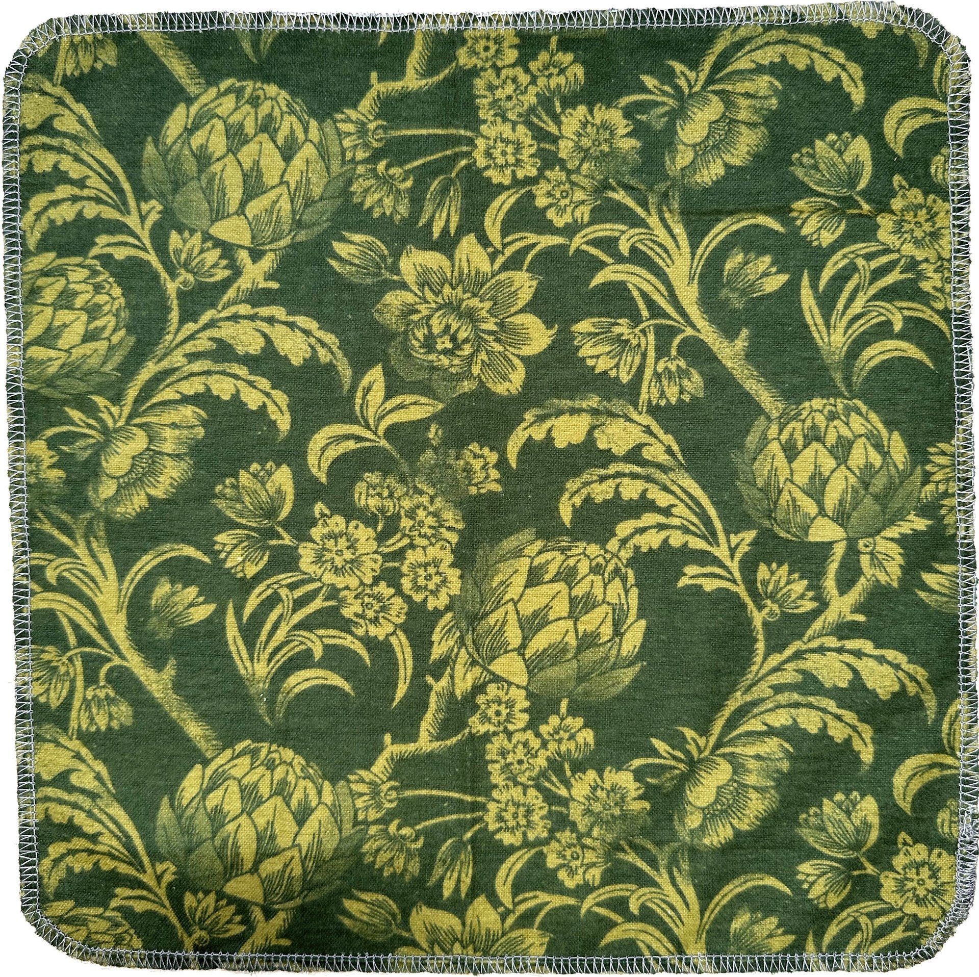 Artichokes & Botanical Paperless Towels || Unpaper Towels || Eco Kitchen Gifts 12x12 Sheets