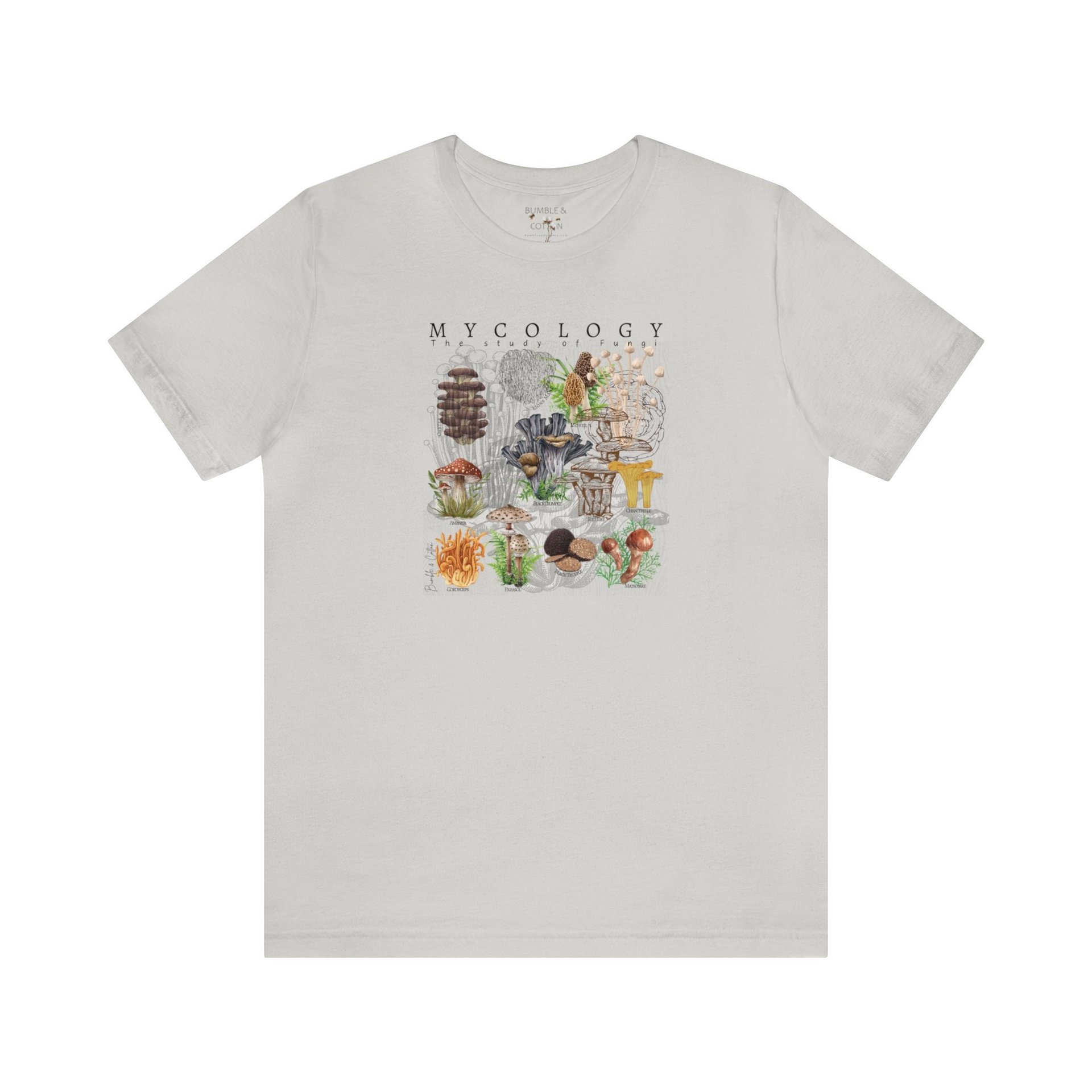 MYCOLOGY Tee Shirt || Fungi T-Shirt || Mushroom Lover T-shirt || Nature Eco Gender Neutral Gift