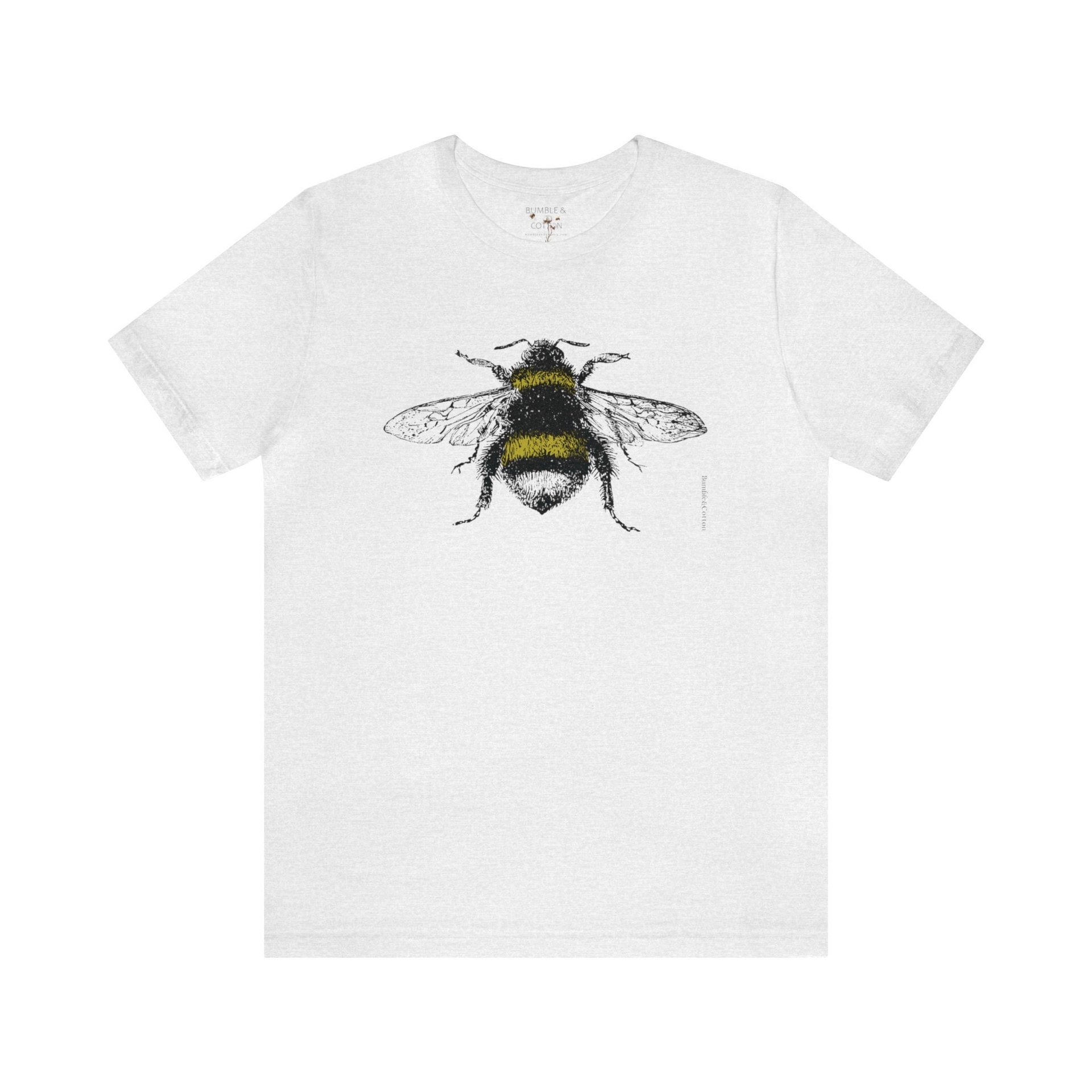Bumble Bee Tee Shirt || Bombus Tee shirt || Vintage Bumble Bee T-shirt Gender Neutral Gift || Eco Tee