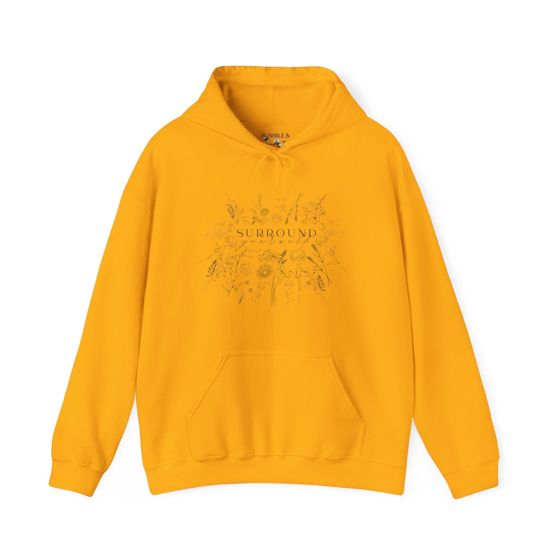 Surround Yourself Flower Hoodie || Wildflower Eco Hoodie || Gender Neutral Gift