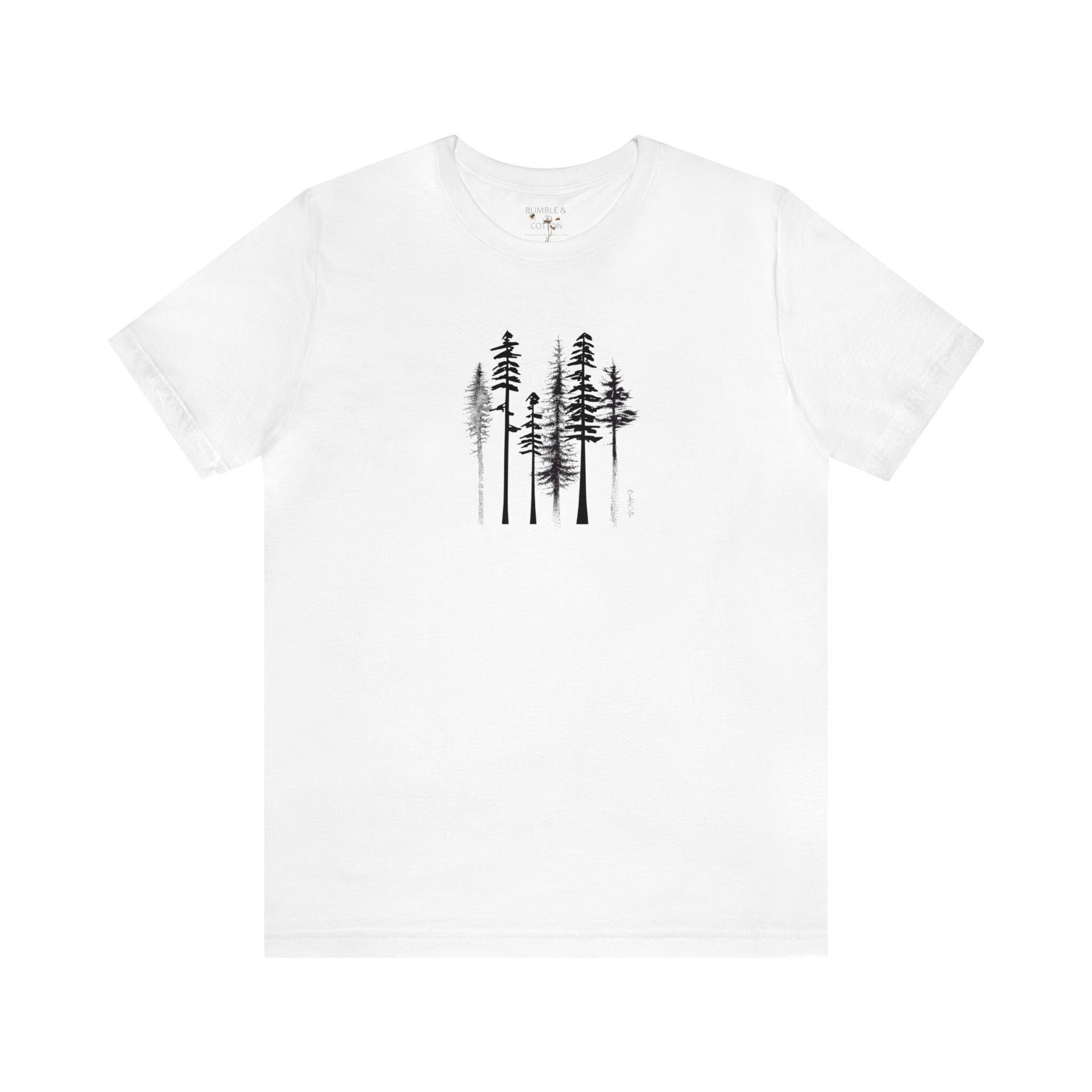 Tree Tee Shirt || Tree Lover T-shirt || Forest Tee || Gender Neutral Gift Eco T-Shirt