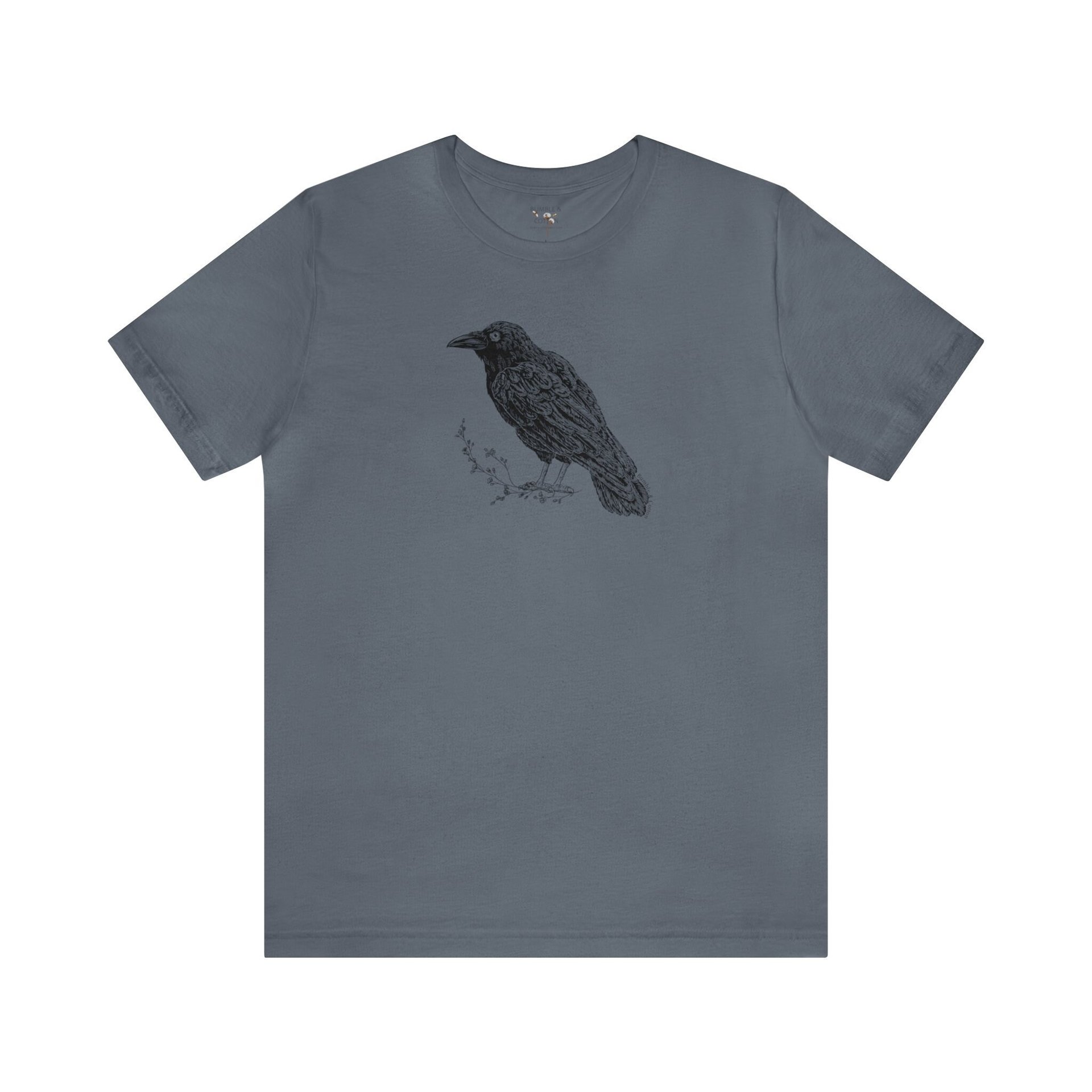 Raven Tee Shirt || Raven T-Shirt || Raven Crow Tree Eco T-shirt || Wildlife Tee Gender Neutral Gift