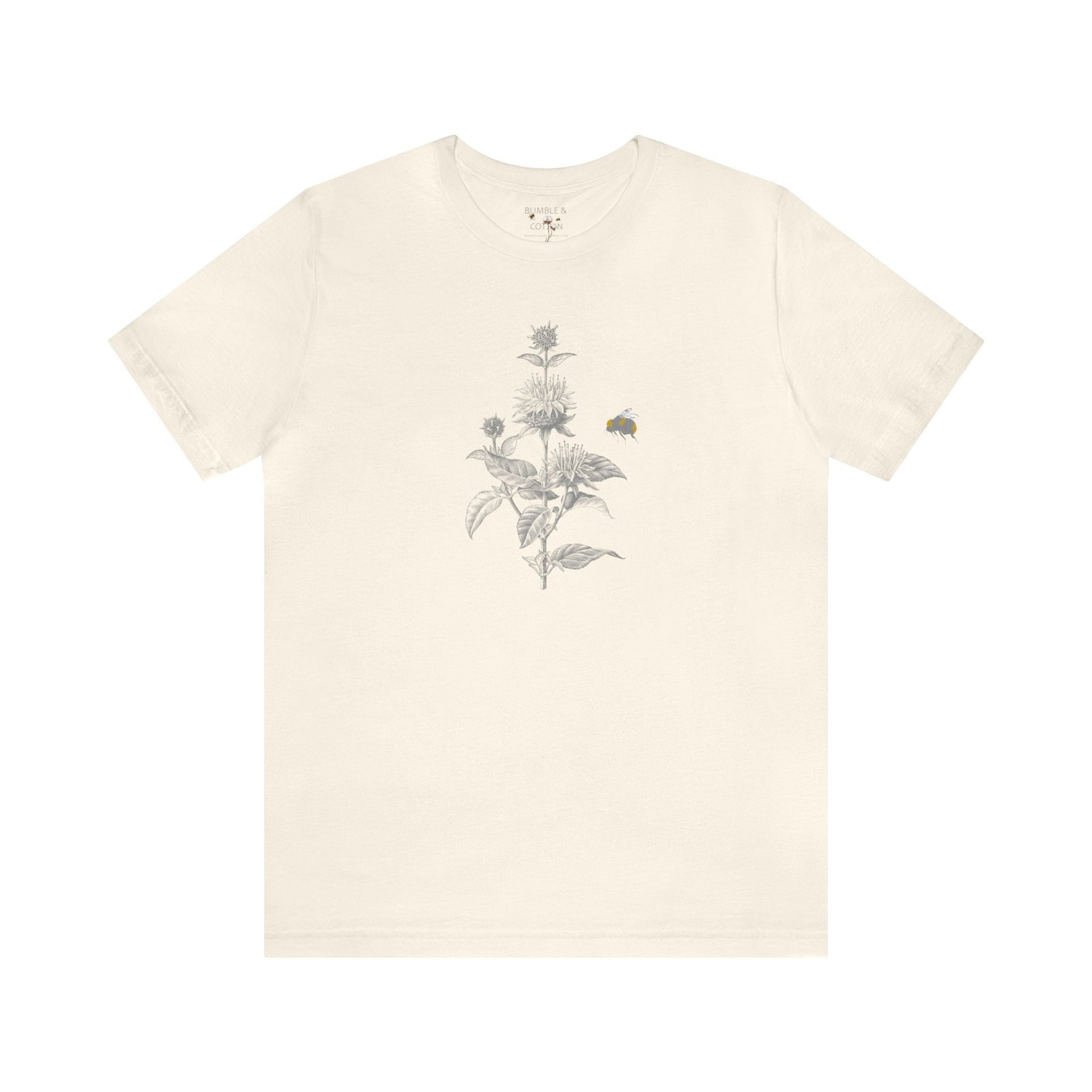 Bee Balm Bumblebee Tee Shirt || Monarda T-shirt || Pollinator Tee || Gender Neutral Gift