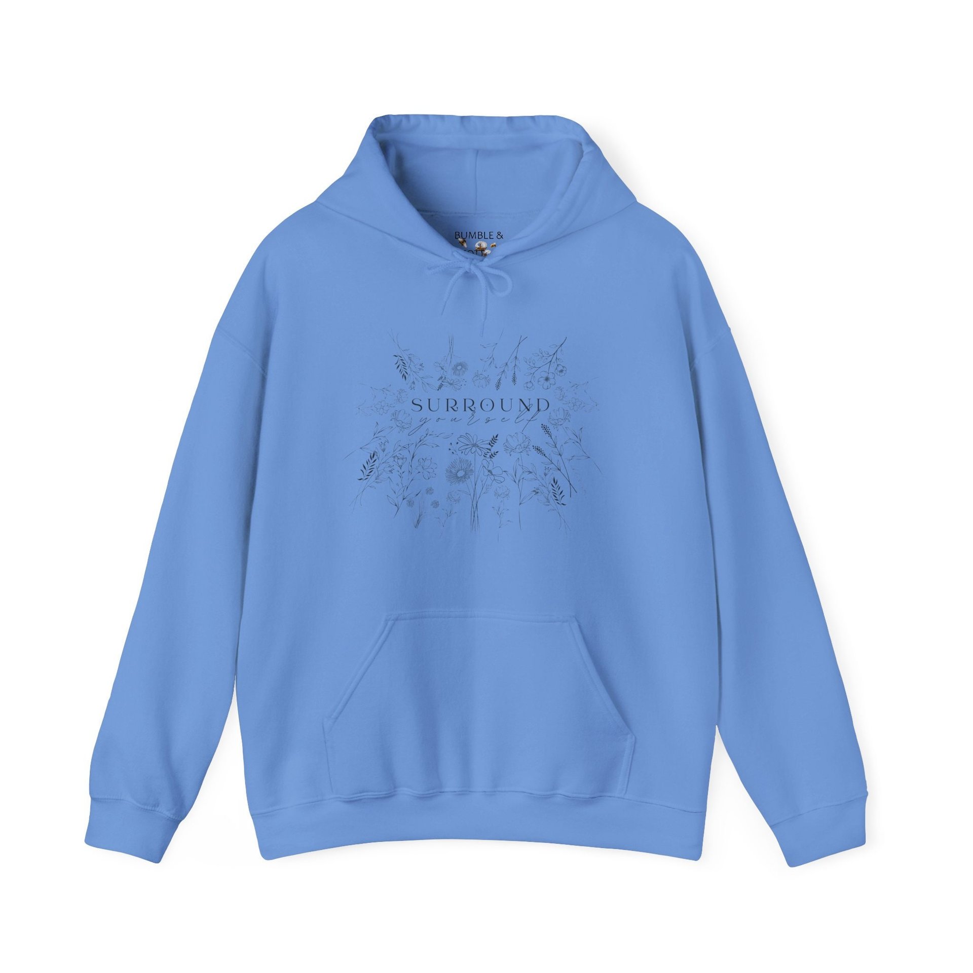 Surround Yourself Flower Hoodie || Wildflower Eco Hoodie || Gender Neutral Gift