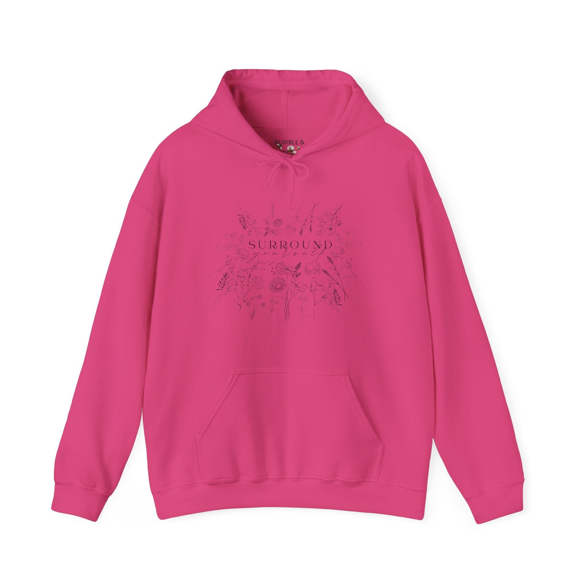 Surround Yourself Flower Hoodie || Wildflower Eco Hoodie || Gender Neutral Gift