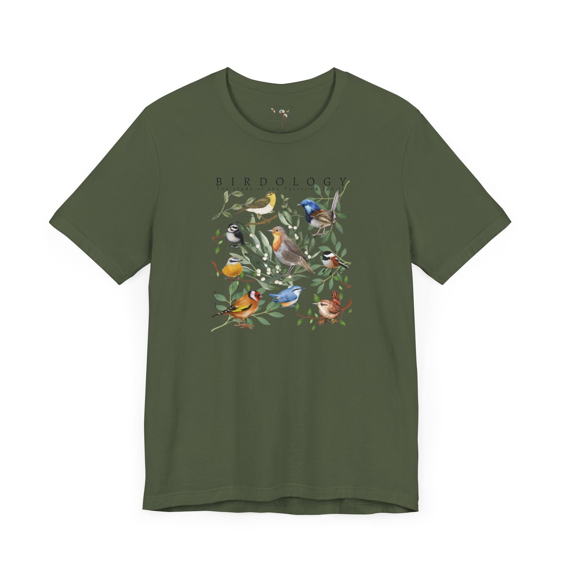 BIRDOLOGY Tee Shirt || Passerine Bird T-Shirt || Study of Birds T-shirt || Gender Neutral Gift