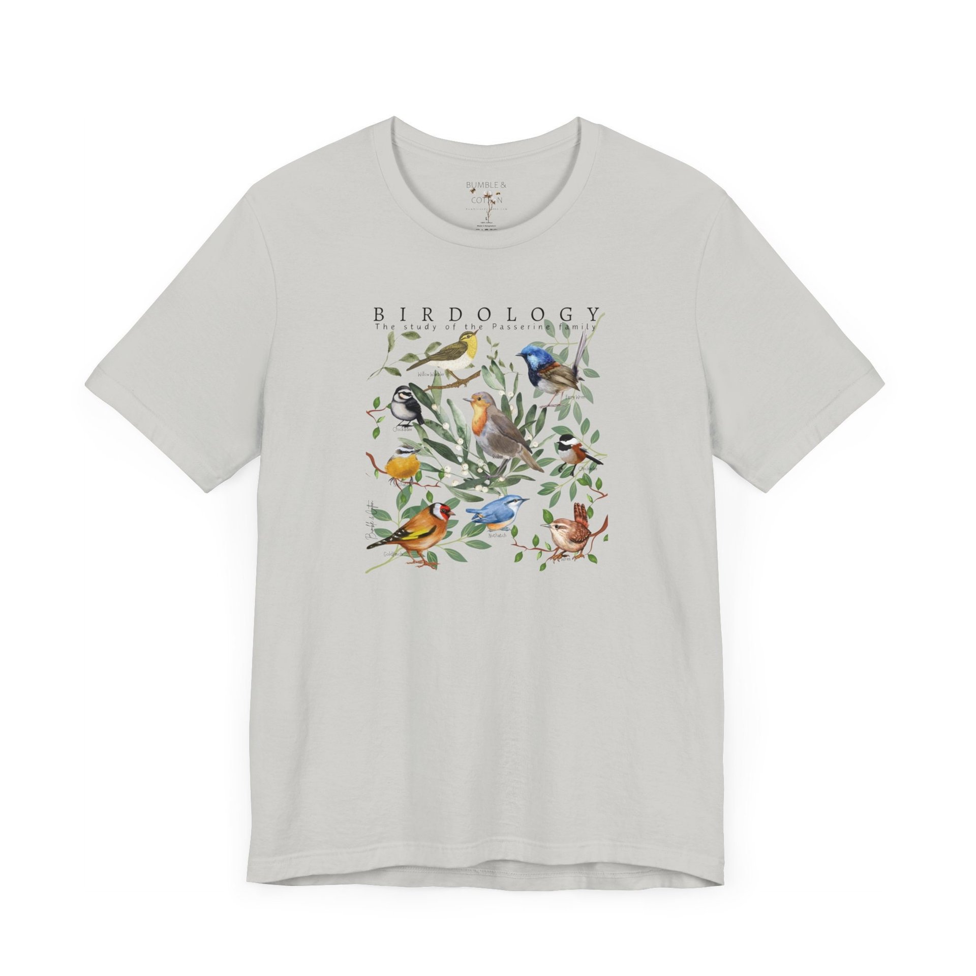 BIRDOLOGY Tee Shirt || Passerine Bird T-Shirt || Study of Birds T-shirt || Gender Neutral Gift